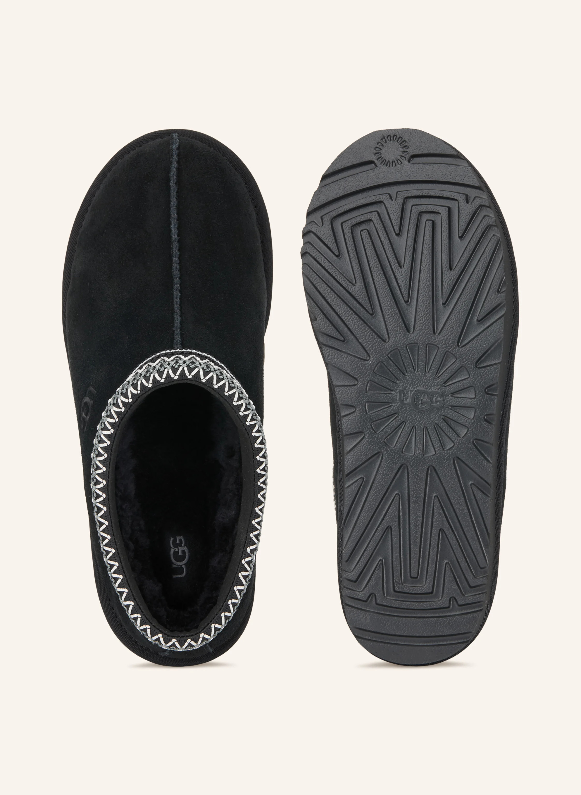 UGG Pantoletten TASMAN II – SCHWARZ / WEISS