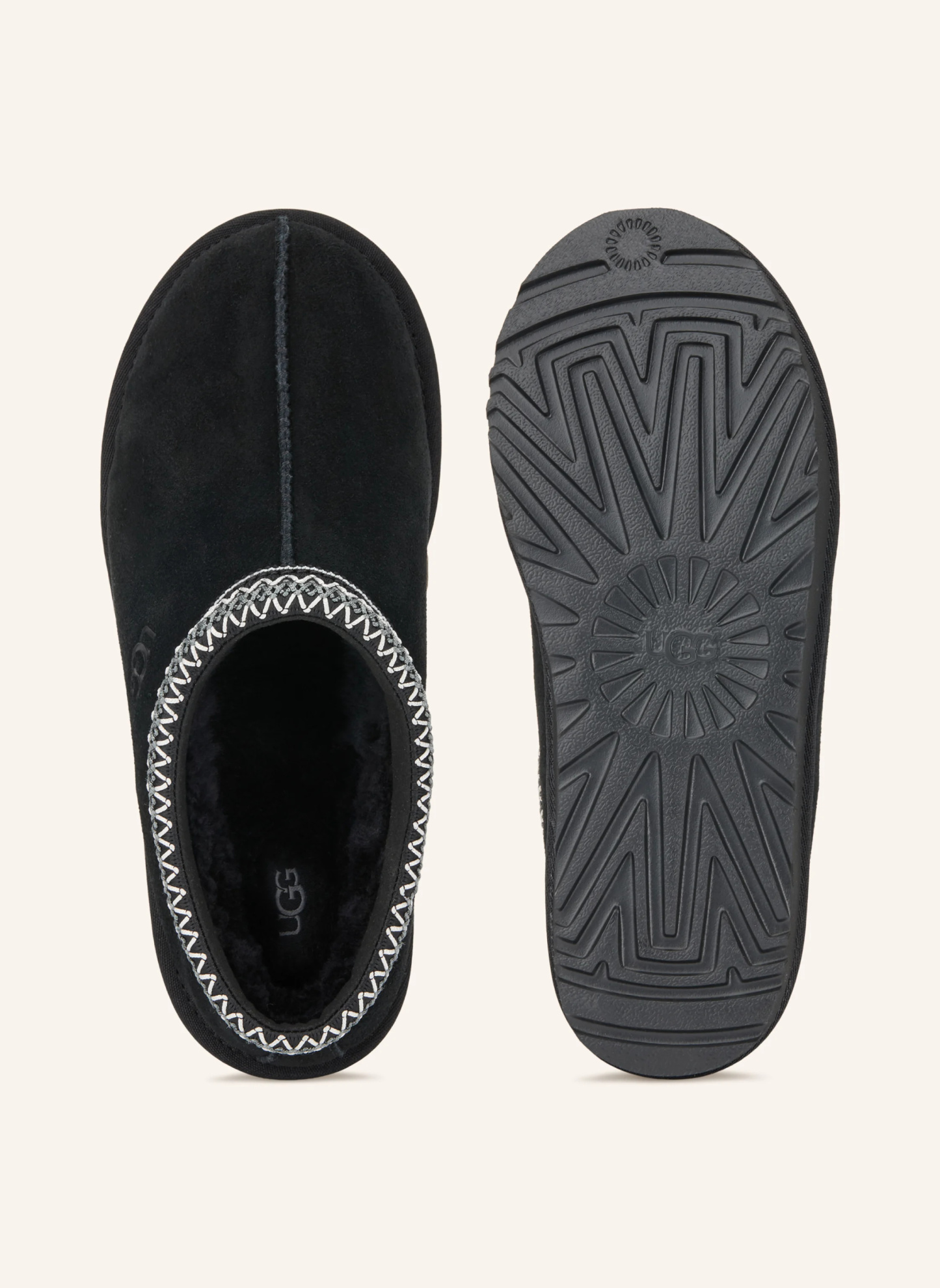 UGG Pantoletten TASMAN II – SCHWARZ / WEISS