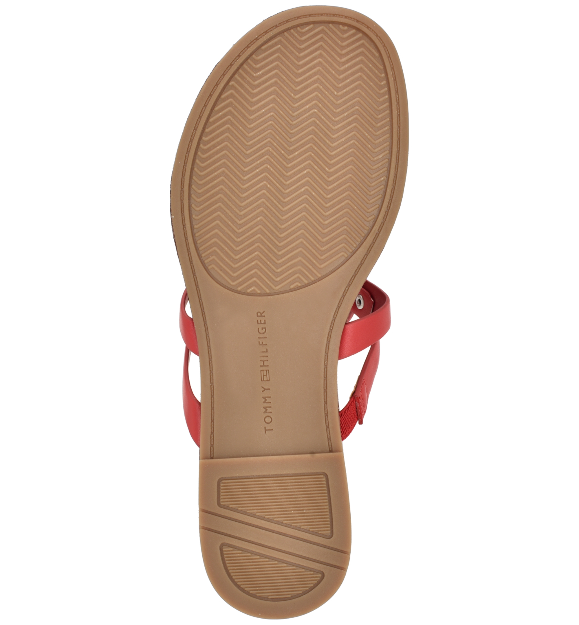 Tommy Hilfiger Women's Lerriz Logo Flat Thong Slide Sandals - Primary Red