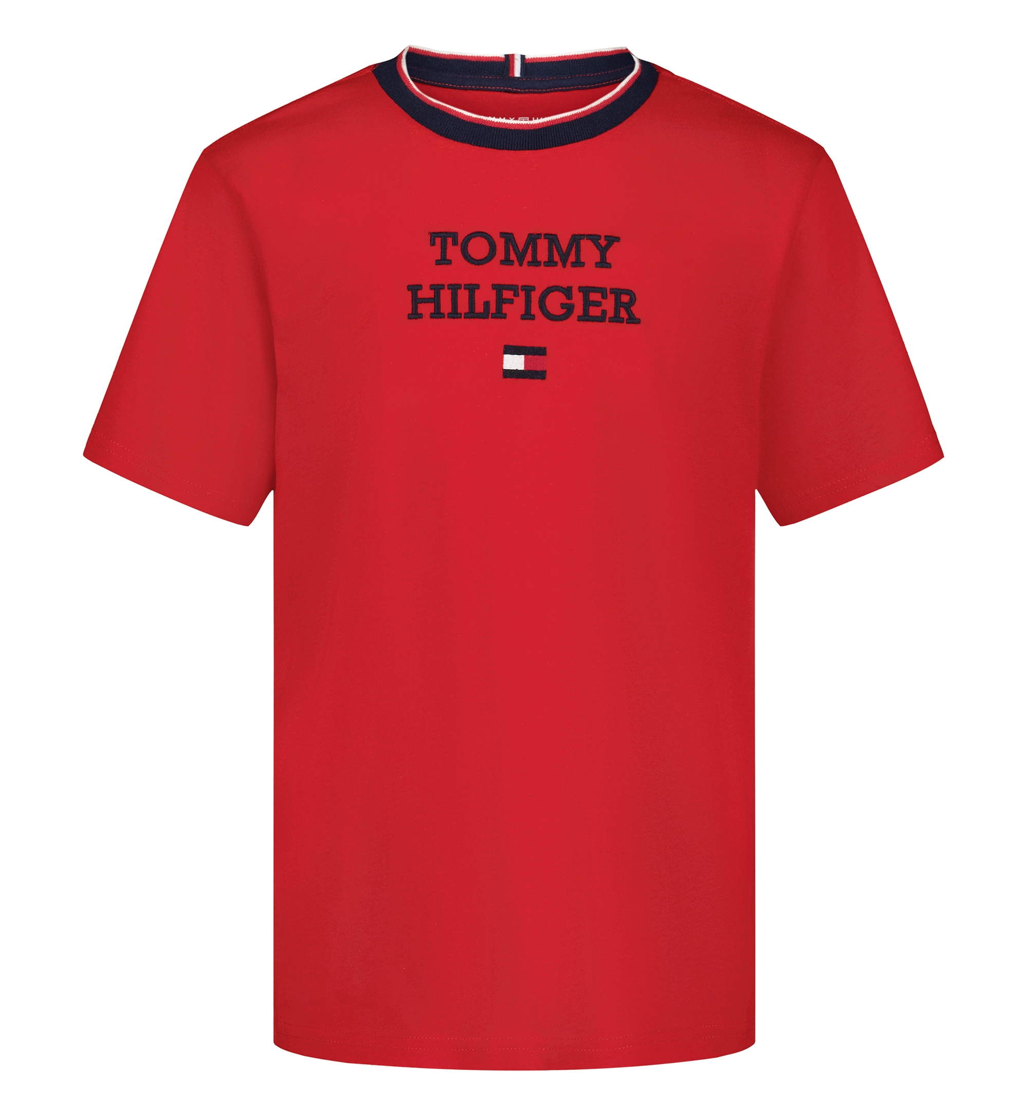 Tommy Hilfiger Boys' 8-20 Classic Lockup Short-Sleeve T-Shirts - Tommy Red