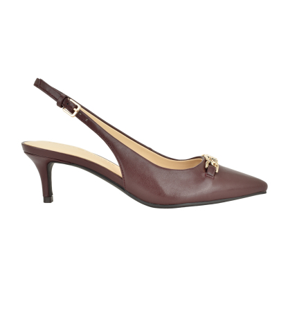 Tommy Hilfiger Women's Tienna Kitten Heel Slingback Pump - Dark Red