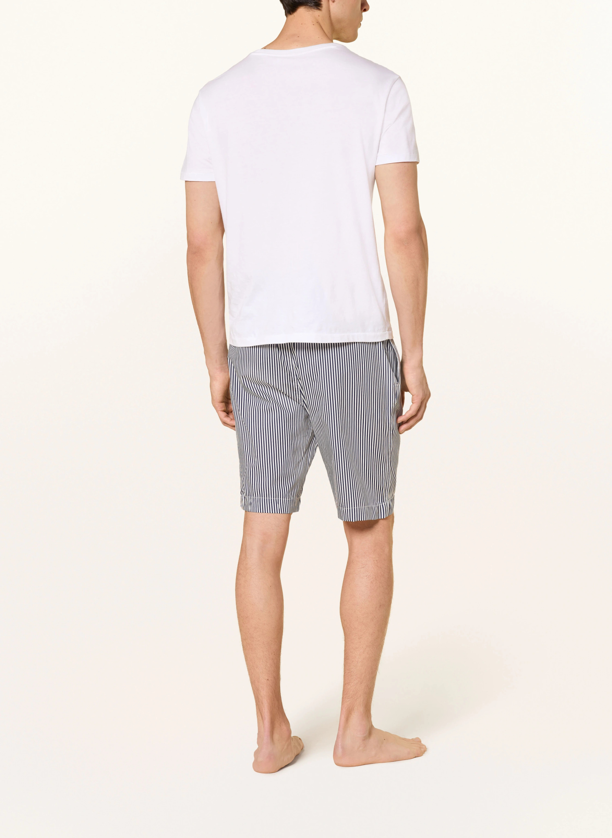 POLO RALPH LAUREN Lounge-Shorts – WEISS / DUNKELBLAU