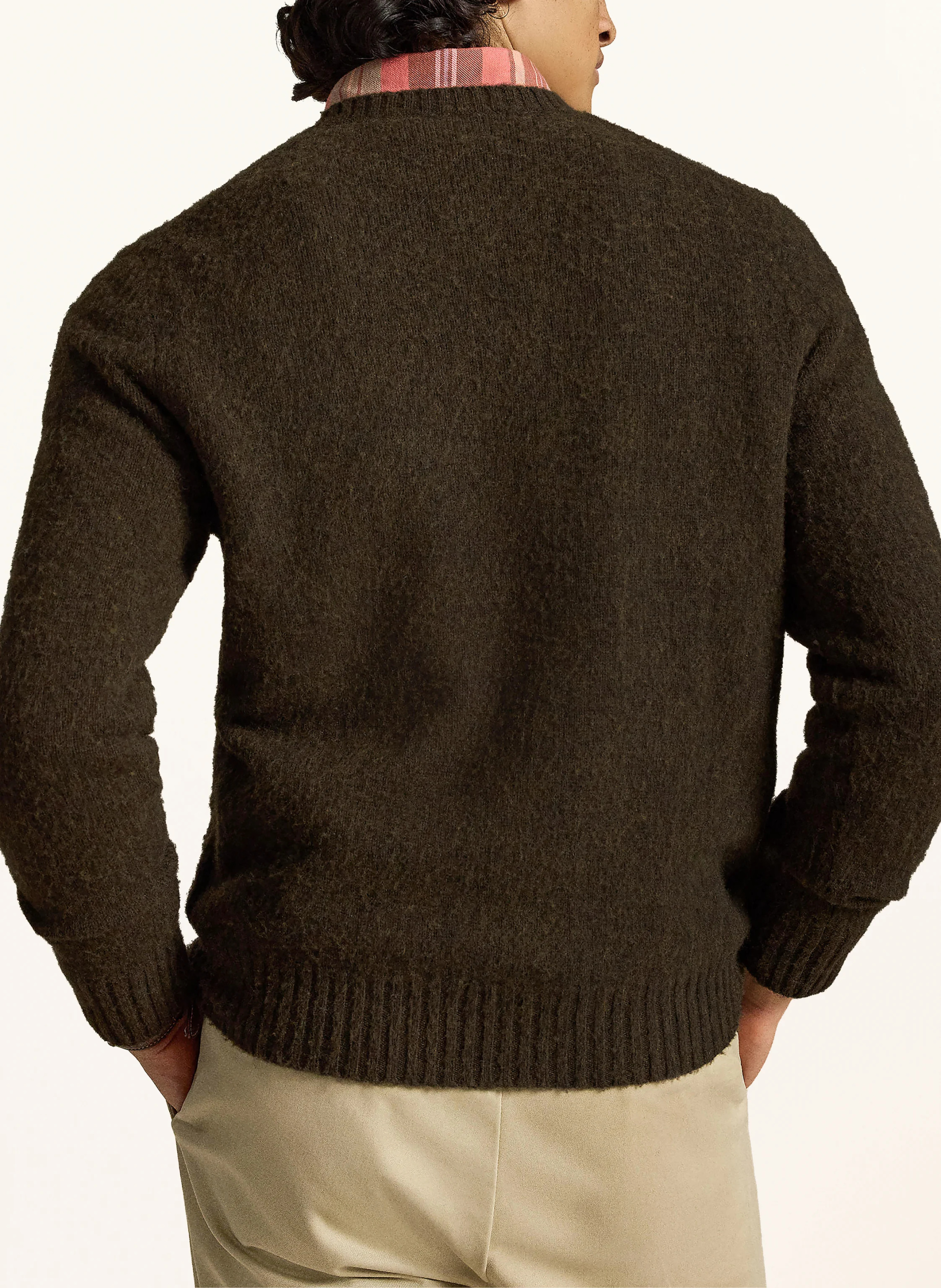 POLO RALPH LAUREN Pullover – DUNKELBRAUN / ECRU