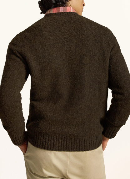 POLO RALPH LAUREN Pullover – DUNKELBRAUN / ECRU