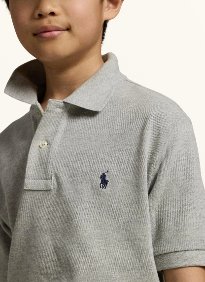 POLO RALPH LAUREN Piqué-Poloshirt Classic Fit – HELLGRAU