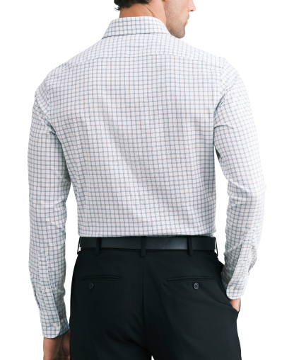 Tommy Hilfiger Men's TH Flex Slim-Fit Spread-Collar Dress Shirt - Blue