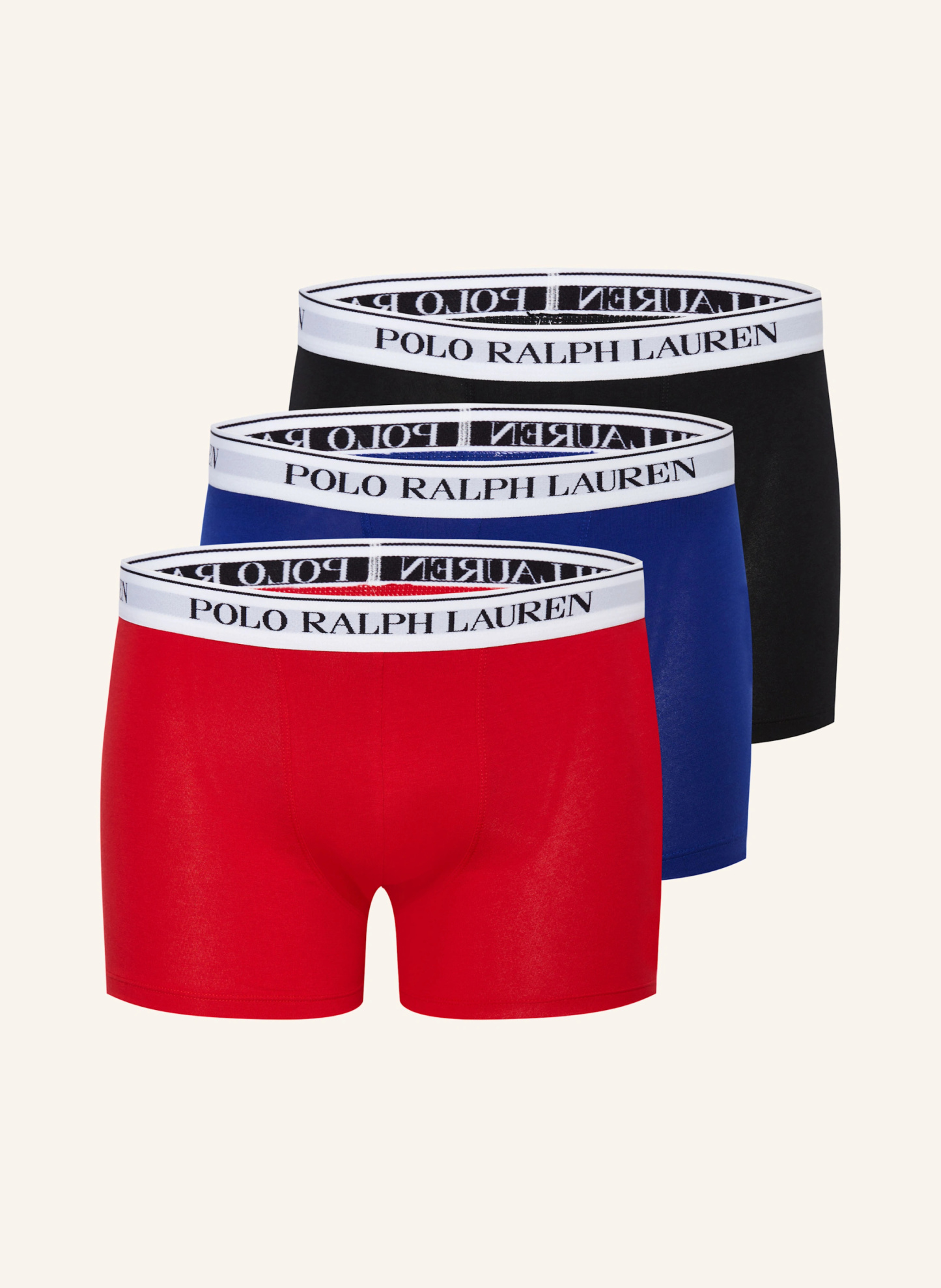 POLO RALPH LAUREN 3er-Pack Boxershorts – ROT / SCHWARZ / BLAU