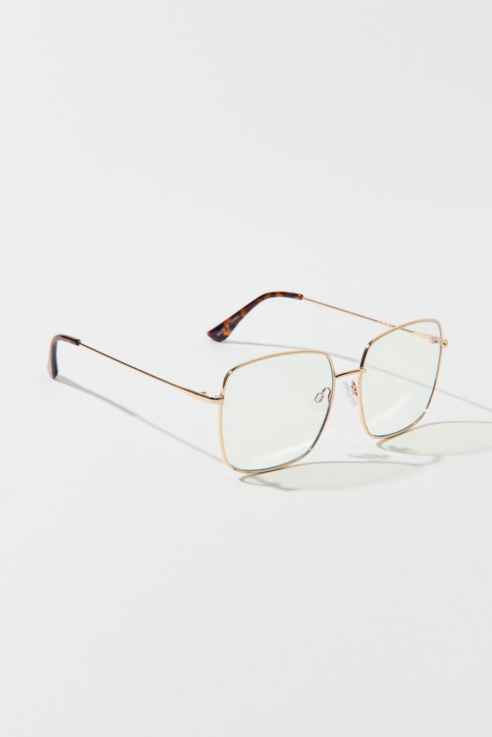 Brea Square Blue Light Glasses - Clear