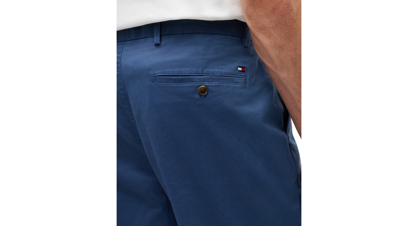 Tommy Hilfiger Men's Regular-Straight Fit Stretch Chino Pants - Aegean Sea