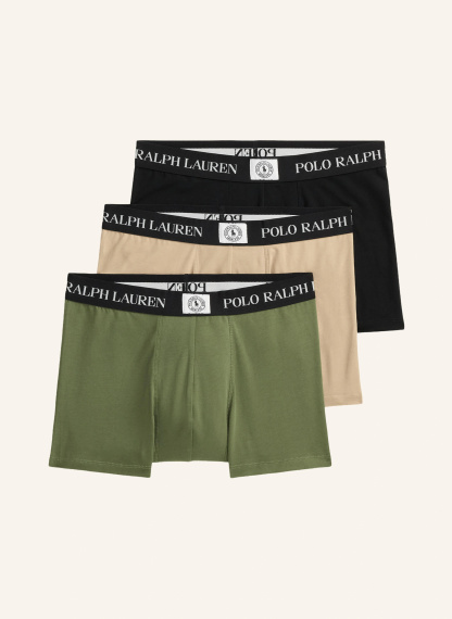 POLO RALPH LAUREN 3er-Pack Boxershorts – OLIV / BEIGE / SCHWARZ