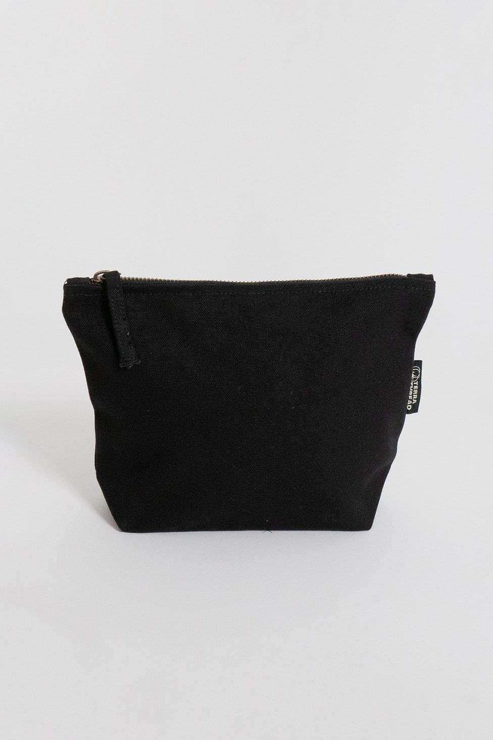 Terra Thread Organic Cotton Canvas Zippered Pouch - Black
