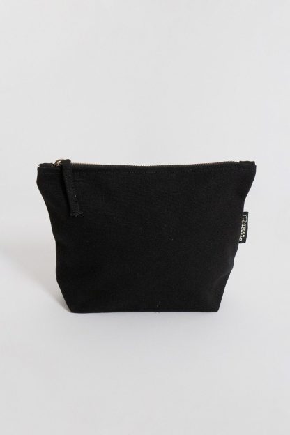 Terra Thread Organic Cotton Canvas Zippered Pouch - Black