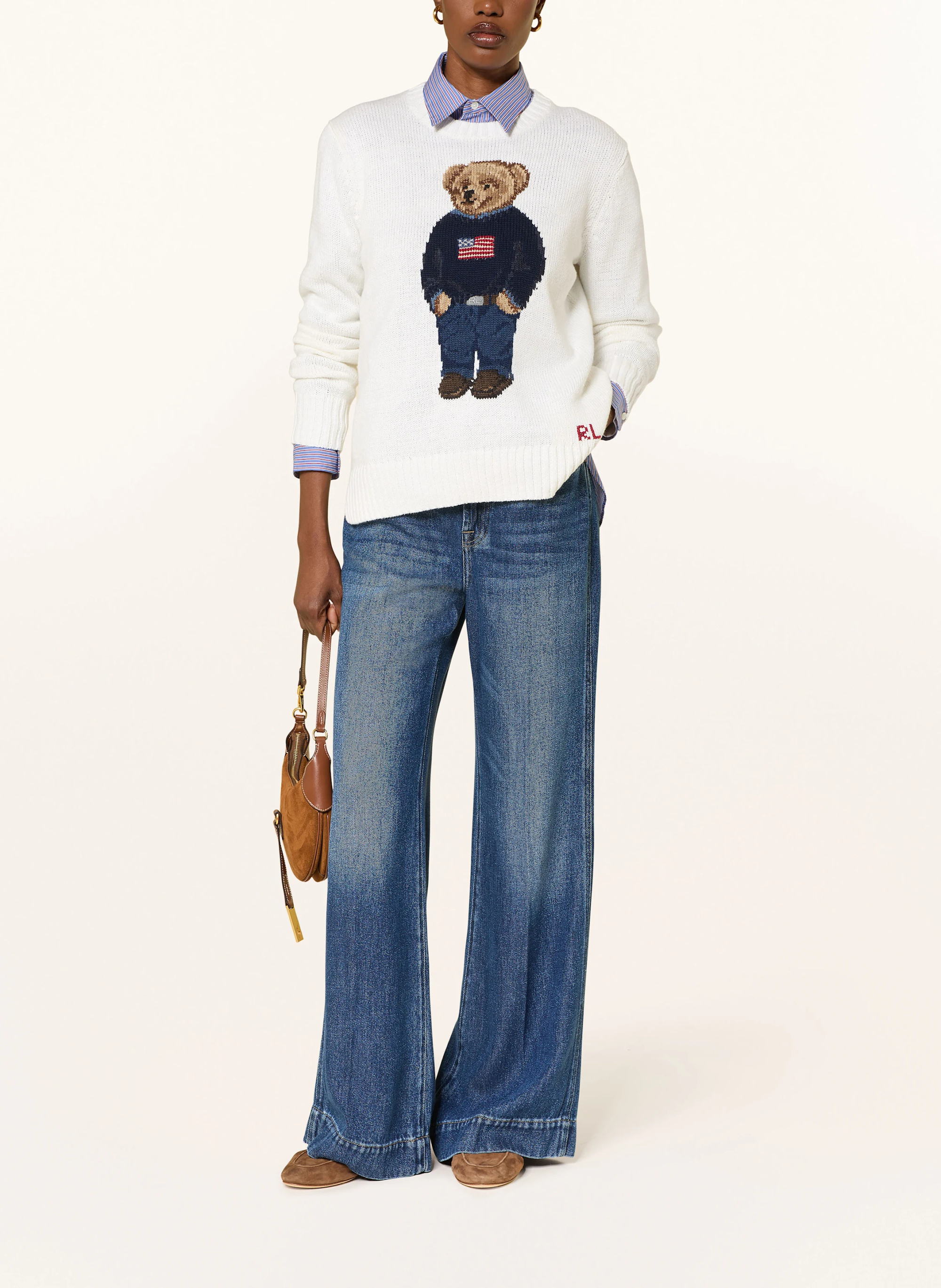POLO RALPH LAUREN Leinenpullover – WEISS