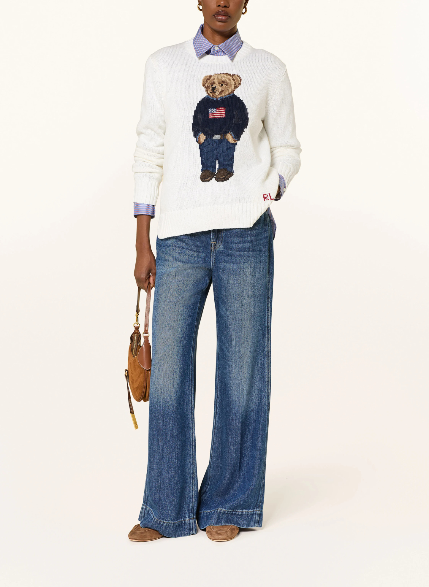 POLO RALPH LAUREN Leinenpullover – WEISS