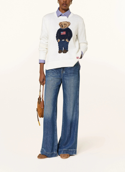 POLO RALPH LAUREN Leinenpullover – WEISS