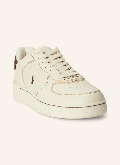 POLO RALPH LAUREN Sneaker – ECRU / DUNKELBRAUN