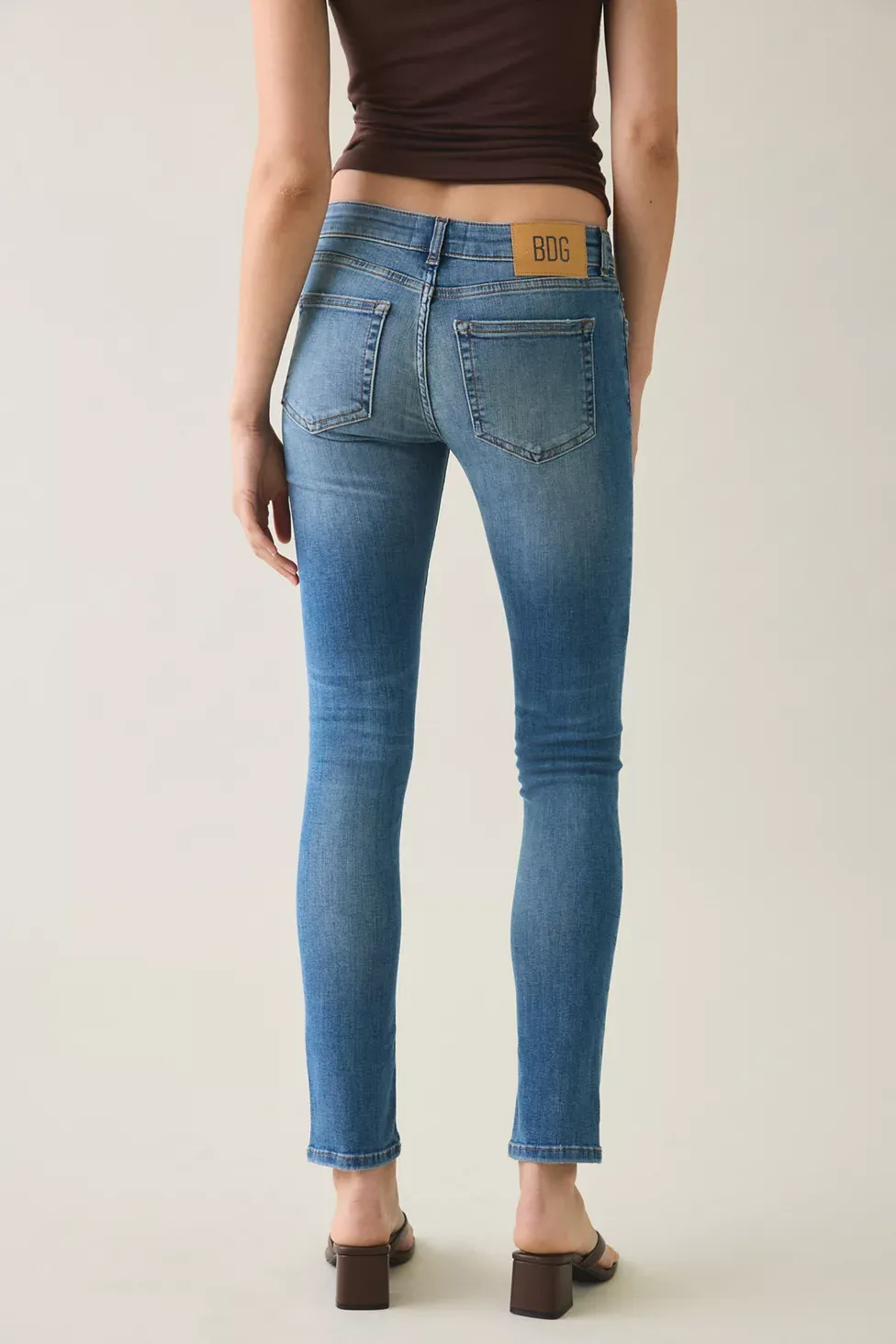 BDG Skylar Low-Rise Skinny Jeans - Vintage Denim Medium
