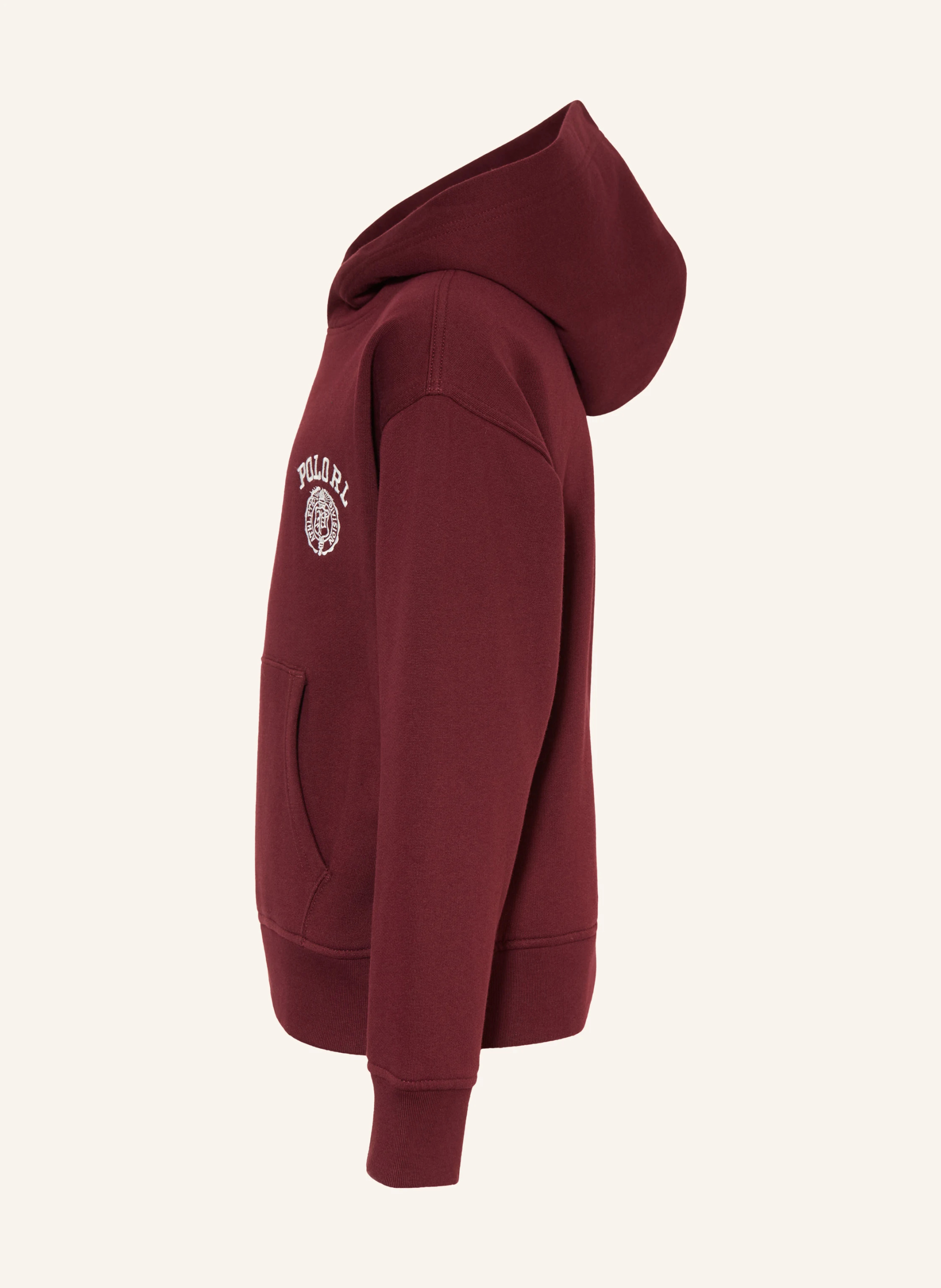 POLO RALPH LAUREN Hoodie – DUNKELROT / WEISS
