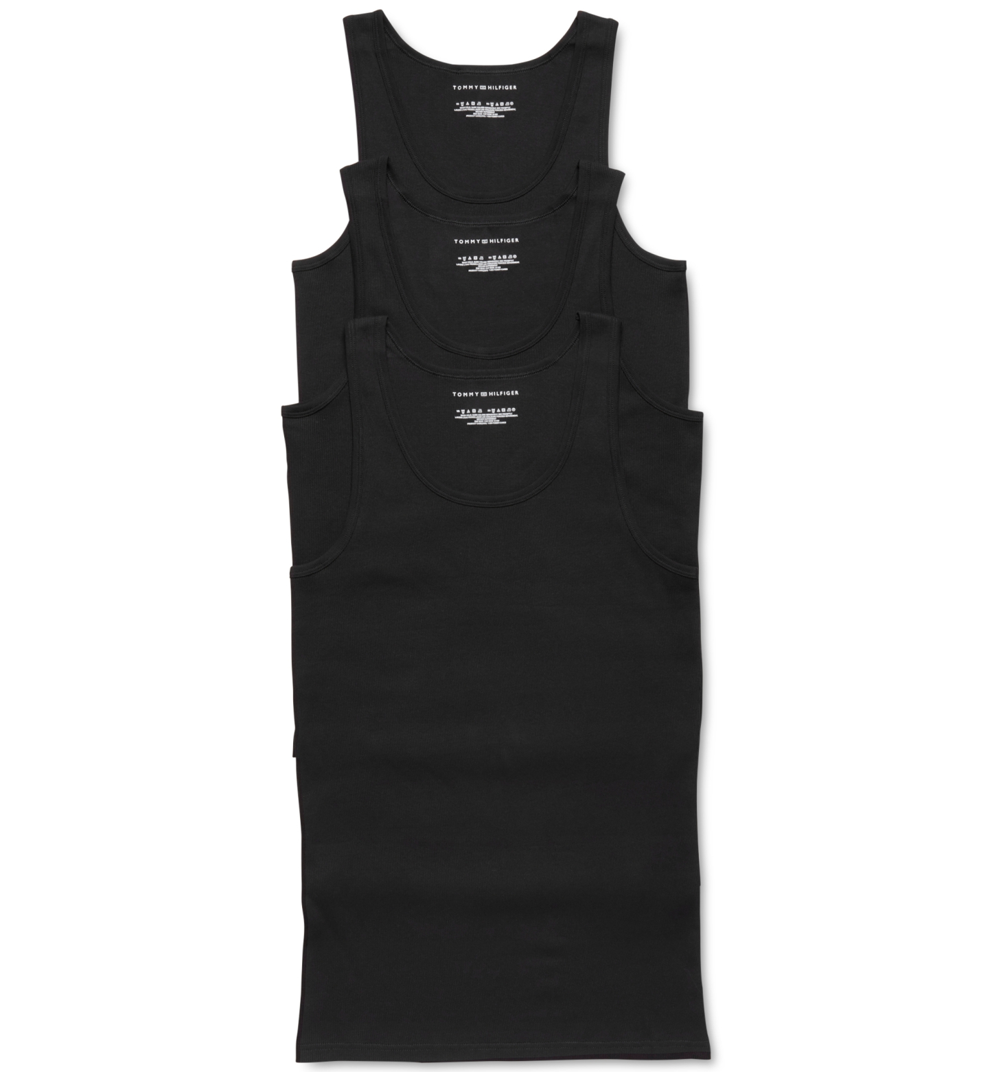 Tommy Hilfiger Men's 3-Pack Cotton Classics Tank Tops - Black