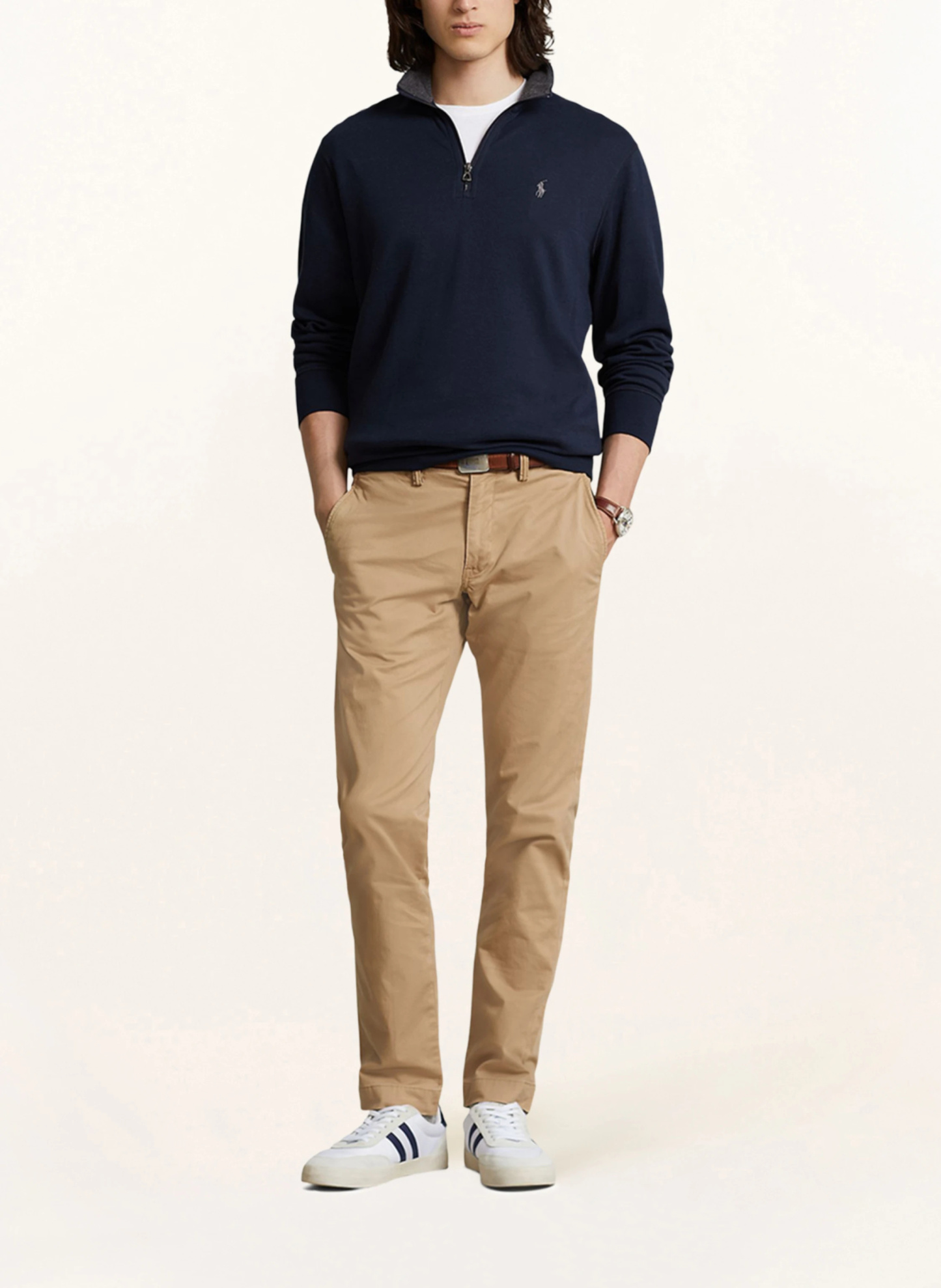 POLO RALPH LAUREN Sweat-Troyer – DUNKELBLAU
