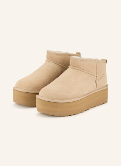 UGG Plateau-Boots CLASSIC ULTRA MINI PLATFORM – BEIGE