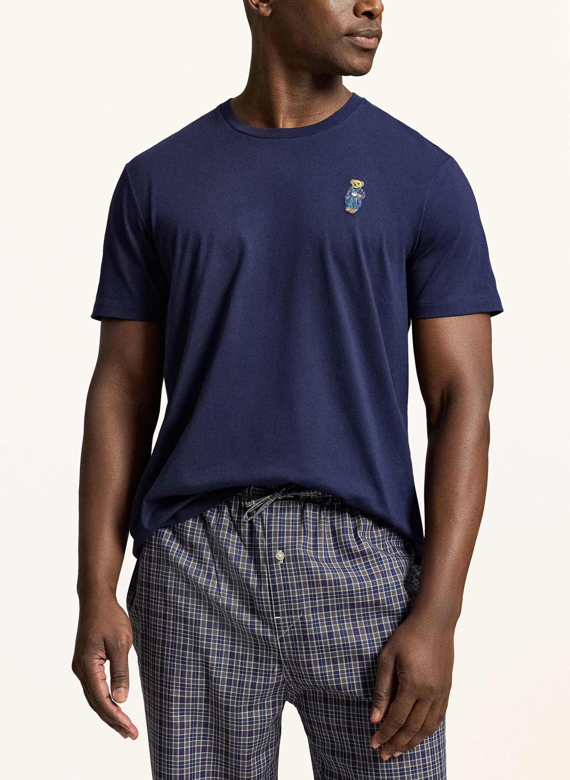 POLO RALPH LAUREN Schlafanzug – DUNKELBLAU / HELLBRAUN