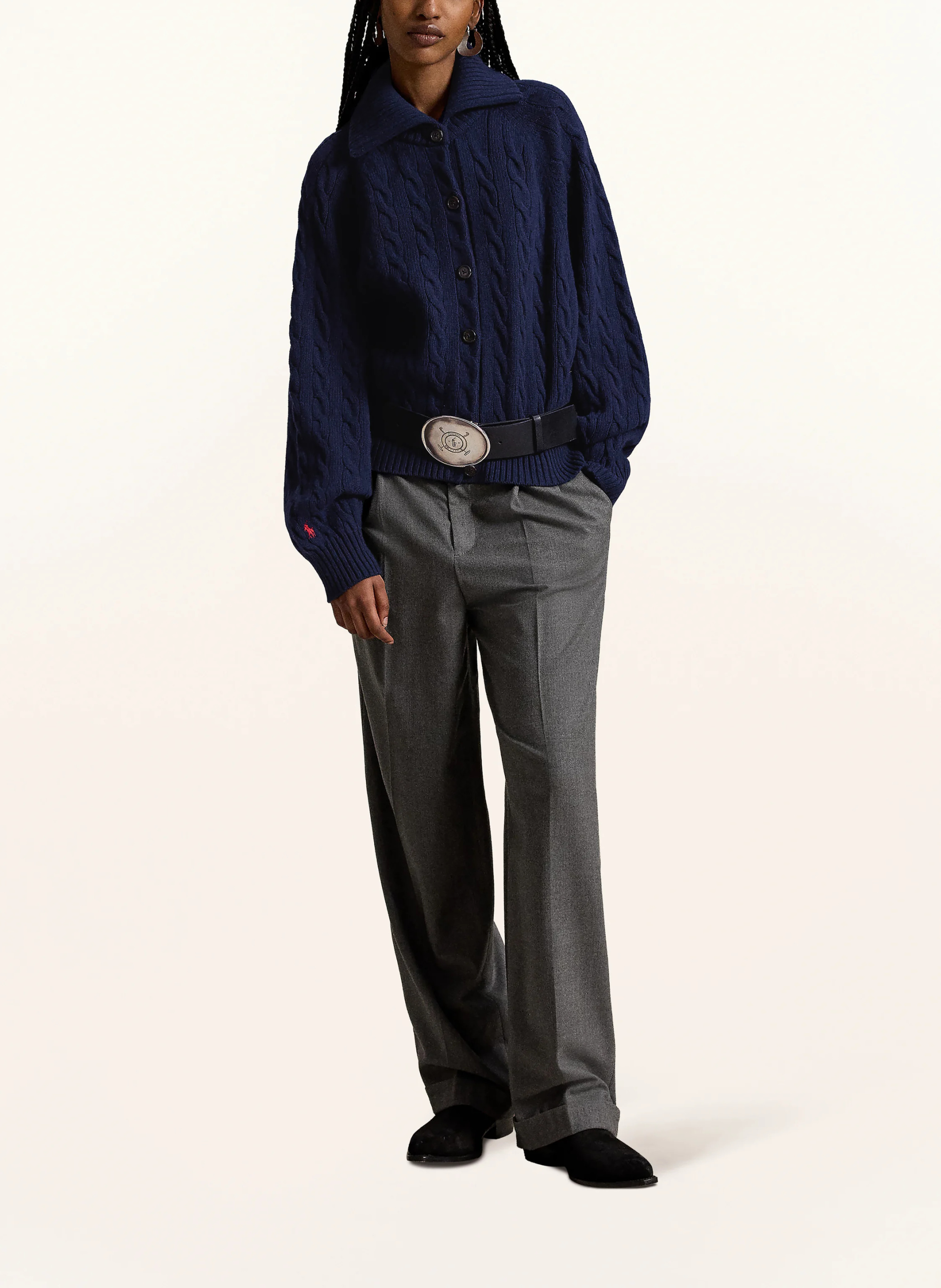 POLO RALPH LAUREN Strickjacke – DUNKELBLAU