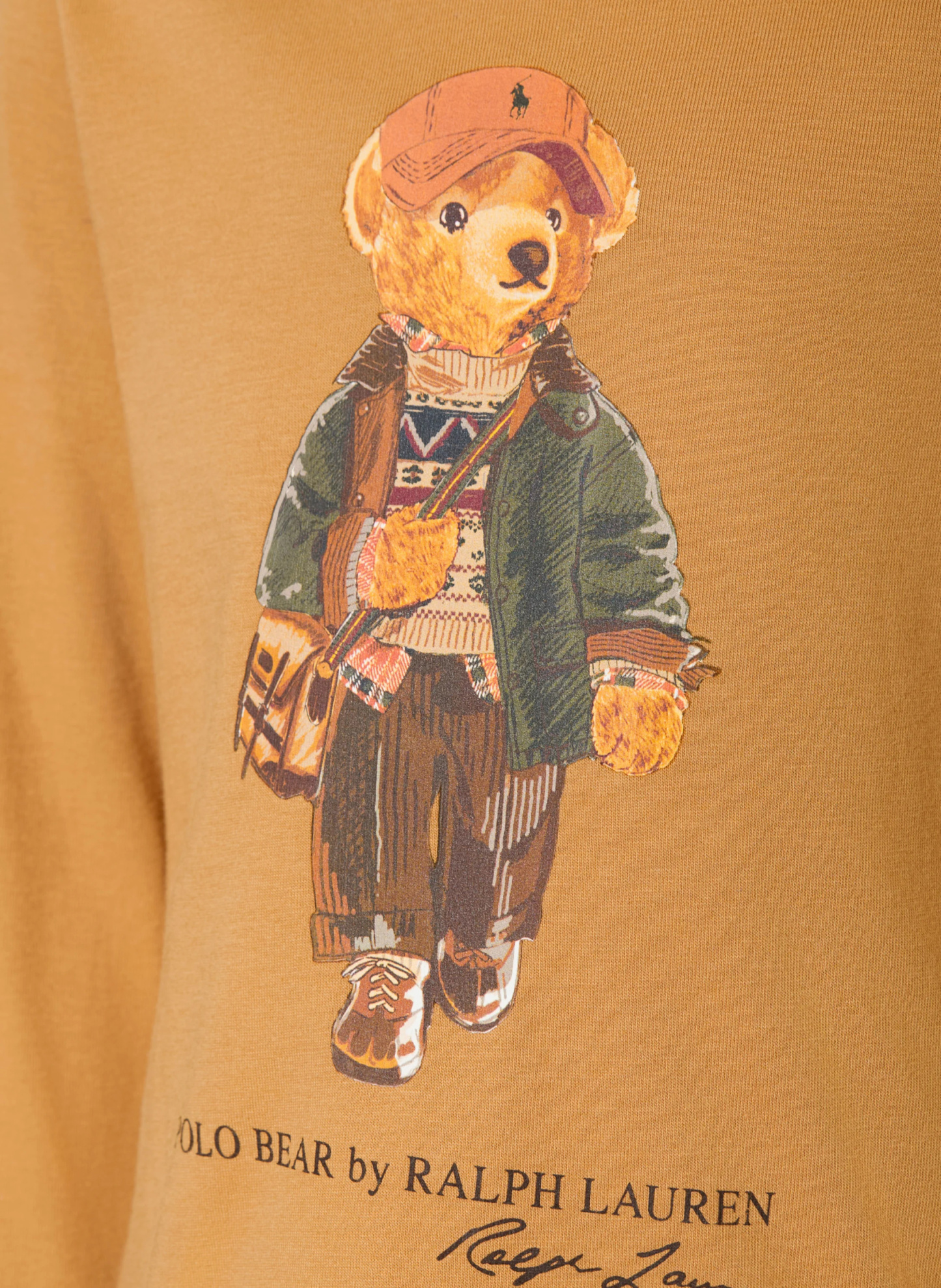 POLO RALPH LAUREN Longsleeve – CAMEL / LACHS / DUNKELGRÜN