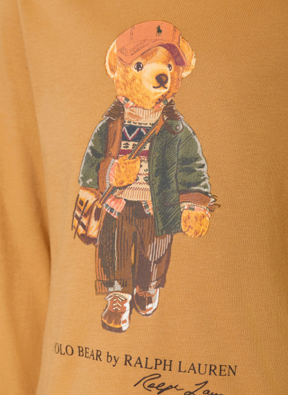 POLO RALPH LAUREN Longsleeve – CAMEL / LACHS / DUNKELGRÜN