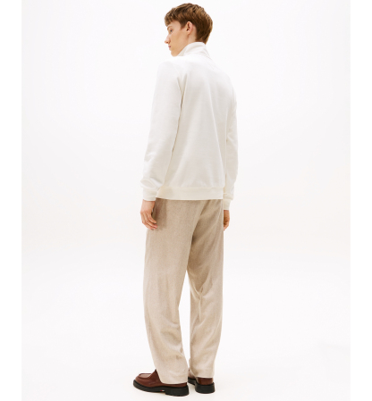 Tommy Hilfiger Men's Essential Intechno Knit Regular-Fit Quarter-Zip Sweatshirt - Ivory Petal