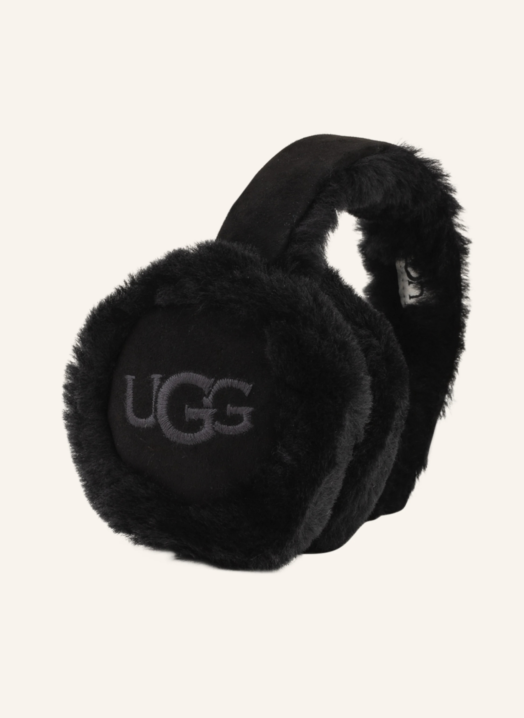 UGG Ohrenwärmer mit Echtfell – SCHWARZ