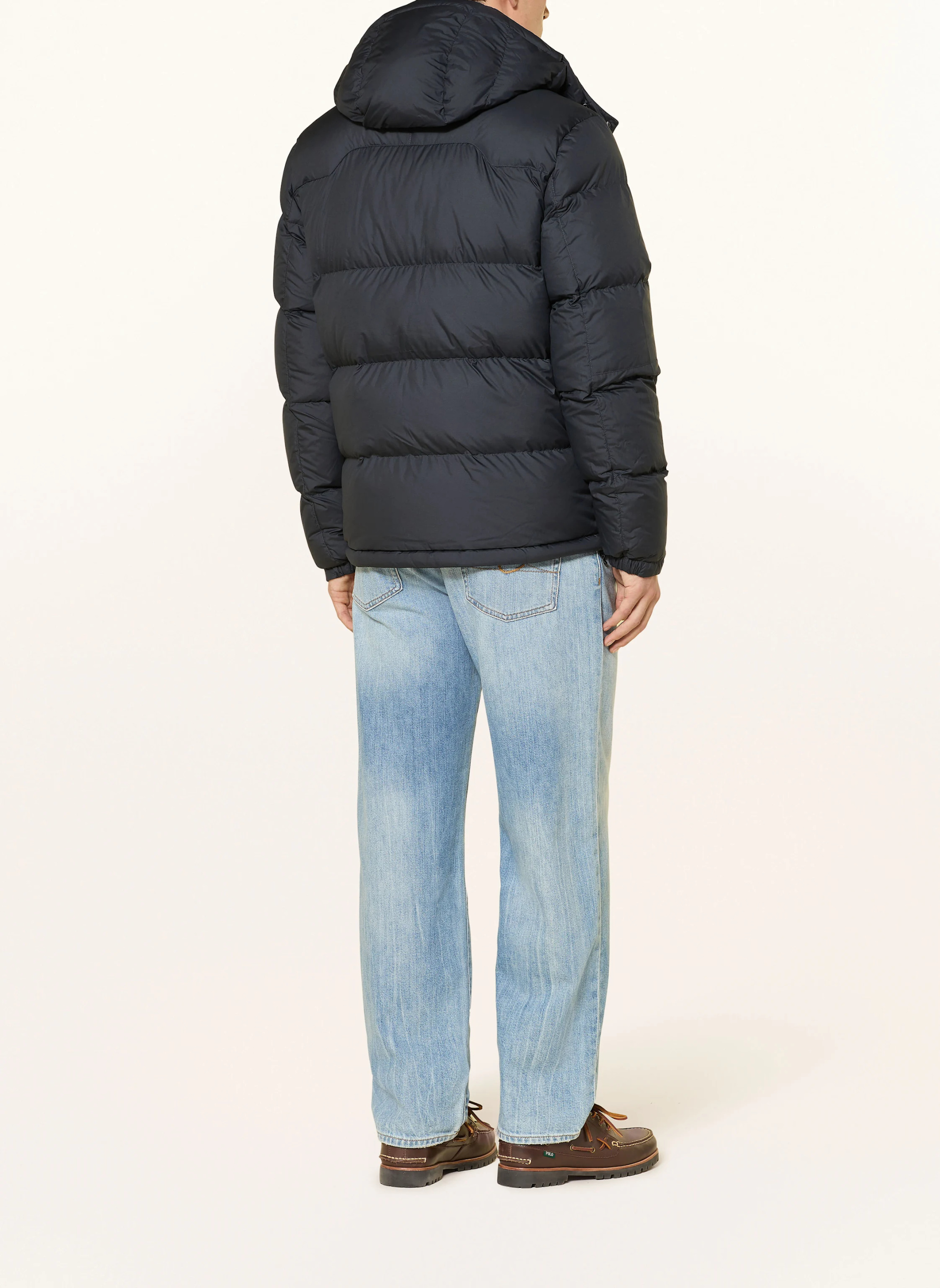 POLO RALPH LAUREN Daunenjacke GORHAM mit abnehmbarer Kapuze – SCHWARZ