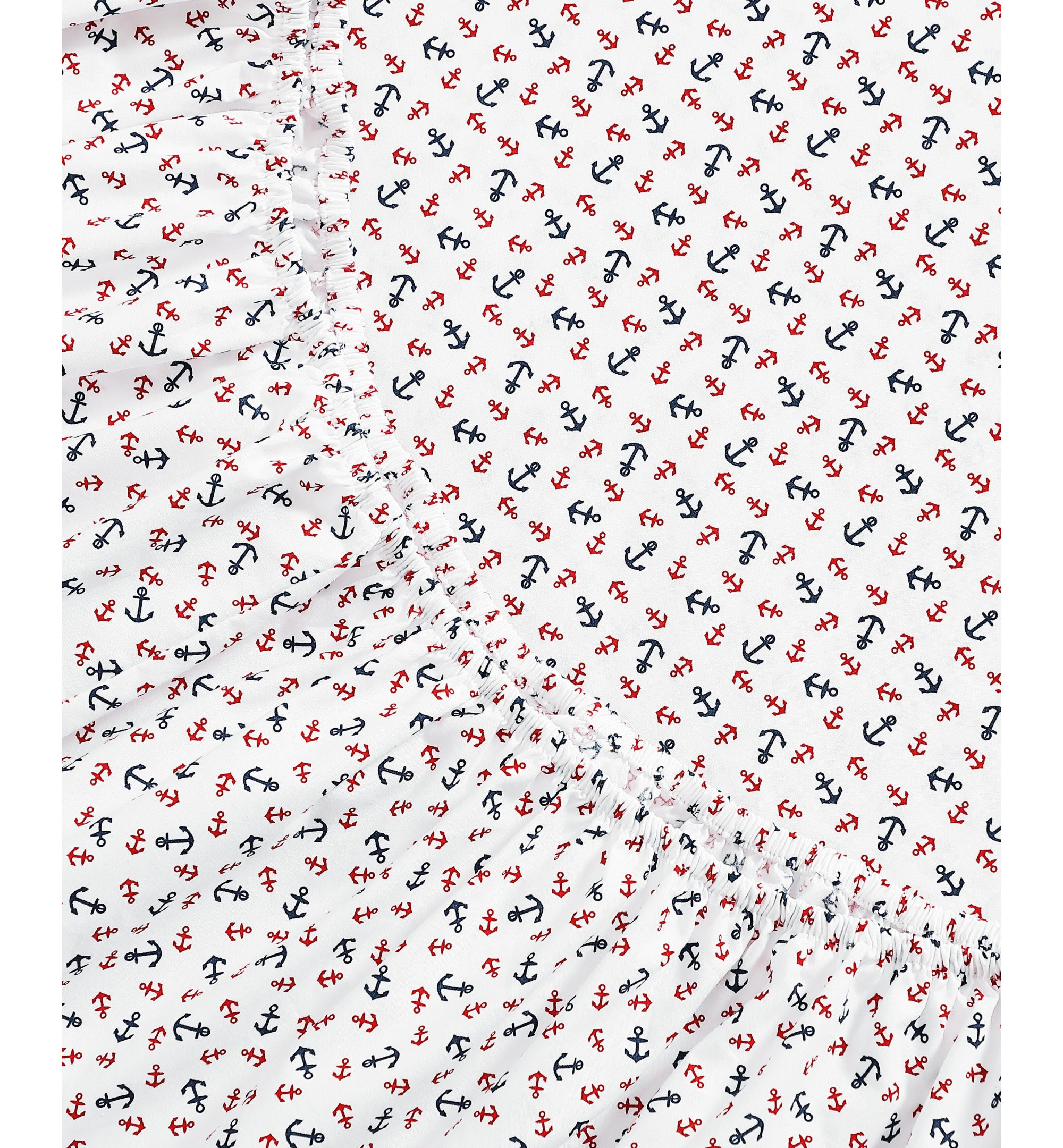 Tommy Hilfiger Printed 200-Thread Count Cotton Percale Sheet Set - Atlantic Anchors