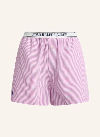 POLO RALPH LAUREN Schlafshorts – ROSA / WEISS