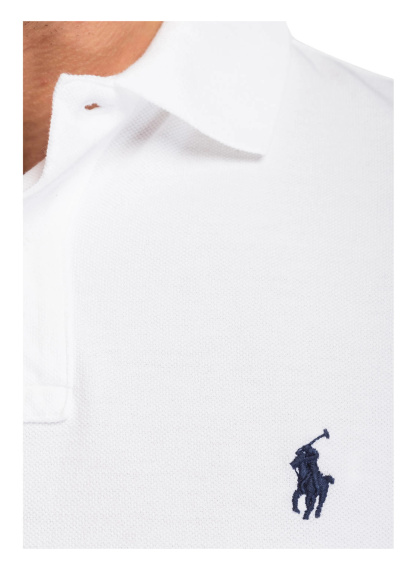 POLO RALPH LAUREN Piqué-Poloshirt Slim Fit – WEISS