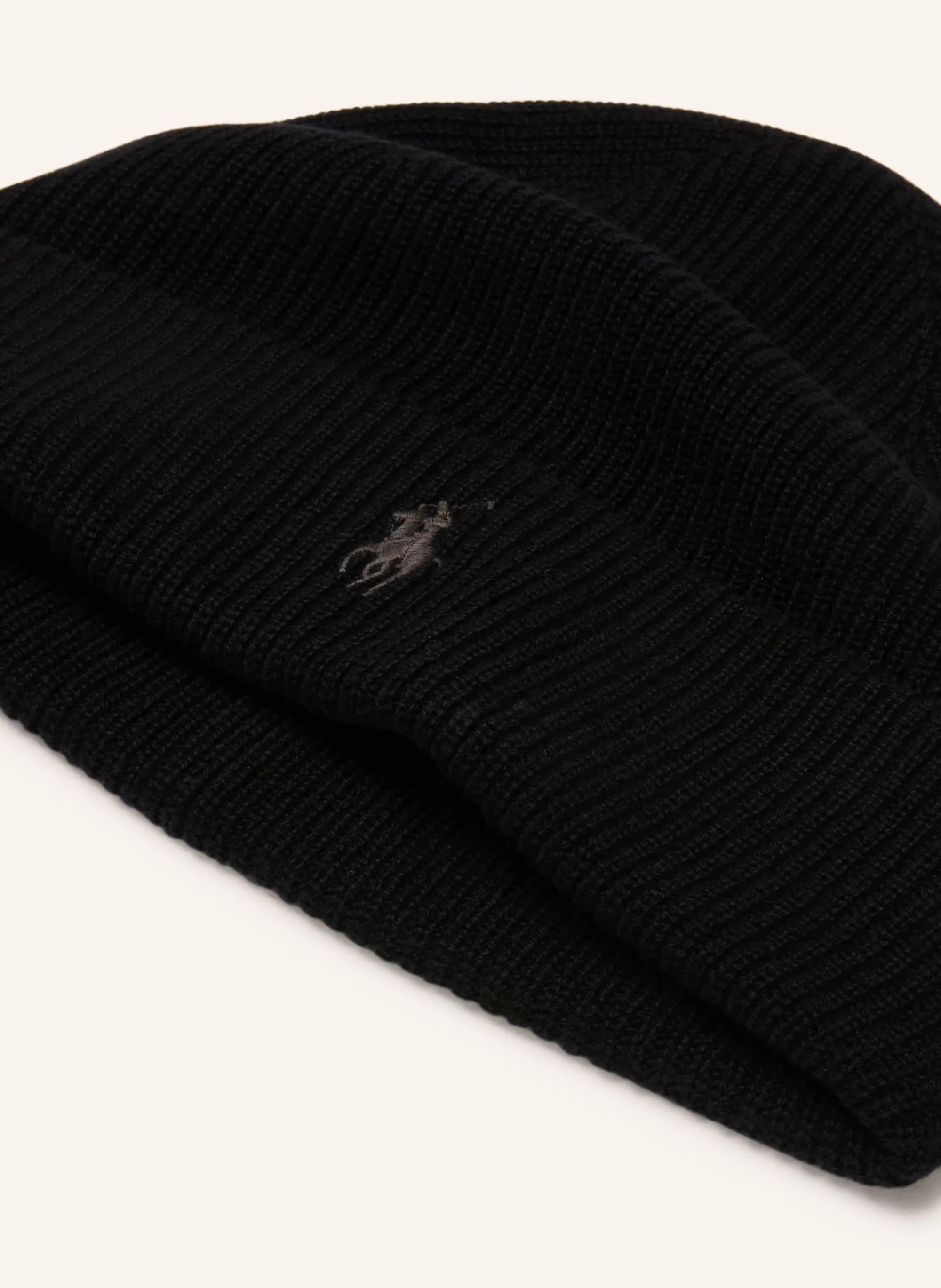 POLO RALPH LAUREN Cashmere-Mütze – SCHWARZ