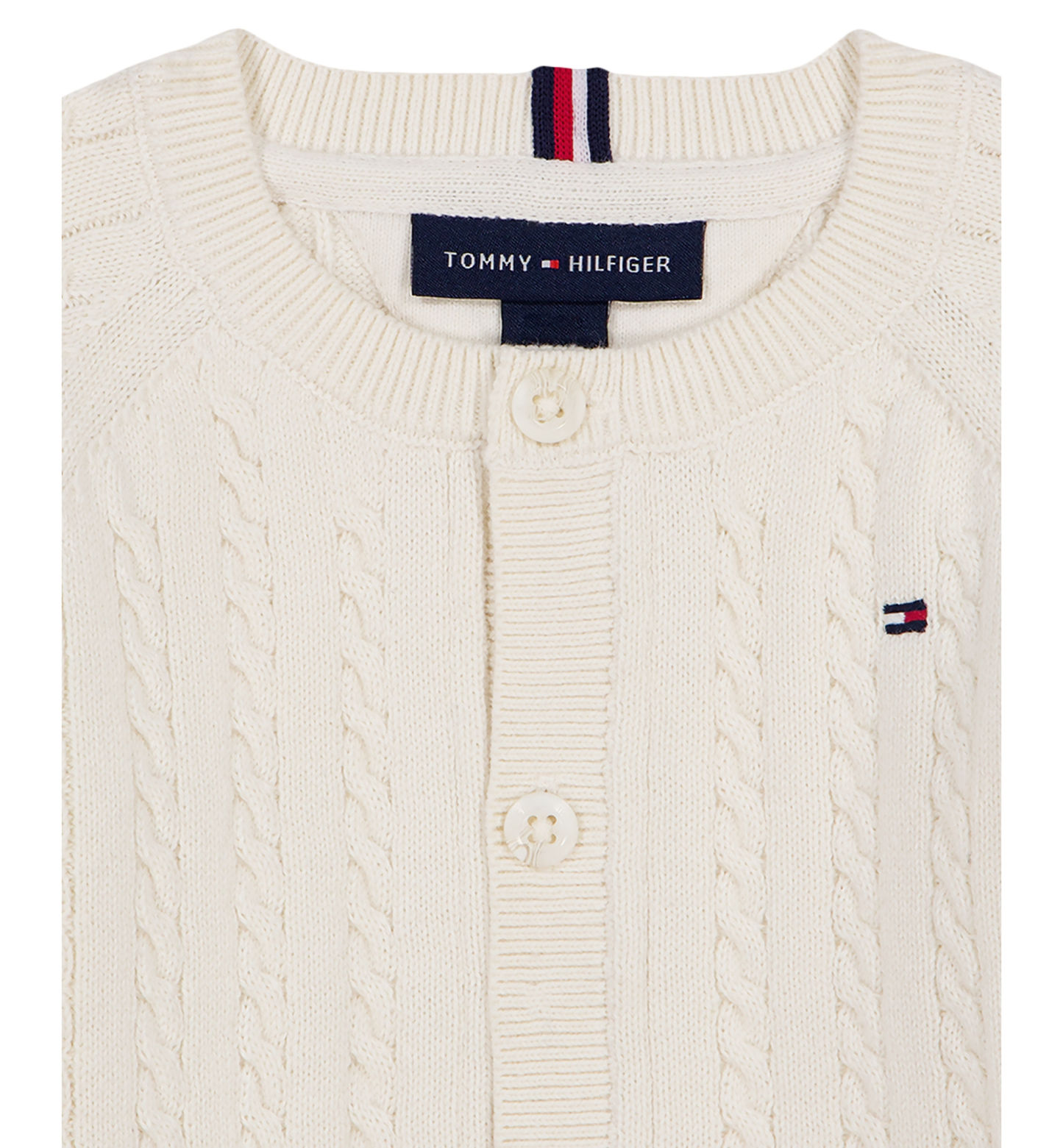 Tommy Hilfiger Baby Boys' and Girls' Long-Sleeve Cardigan and Pants, 2-Piece Set - Cream