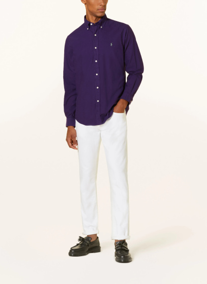 POLO RALPH LAUREN Oxfordhemd Custom Fit – DUNKELLILA