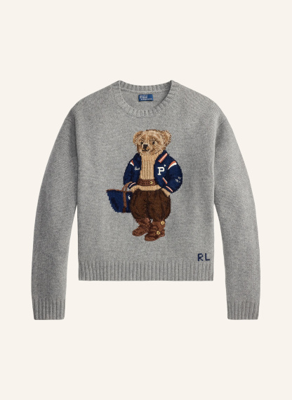 POLO RALPH LAUREN Pullover – GRAU / HELLBRAUN / DUNKELBLAU