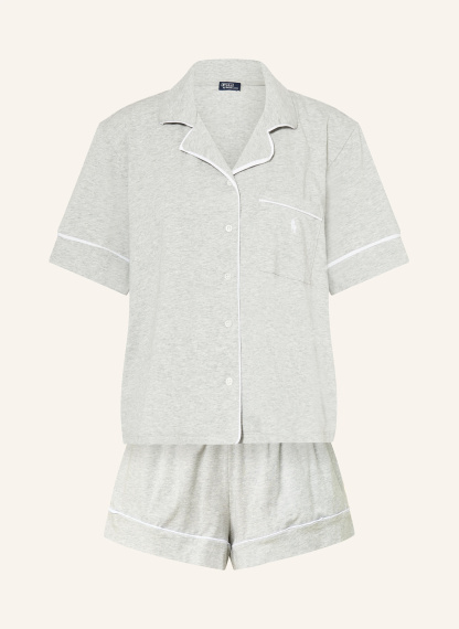 POLO RALPH LAUREN Shorty-Schlafanzug – HELLGRAU