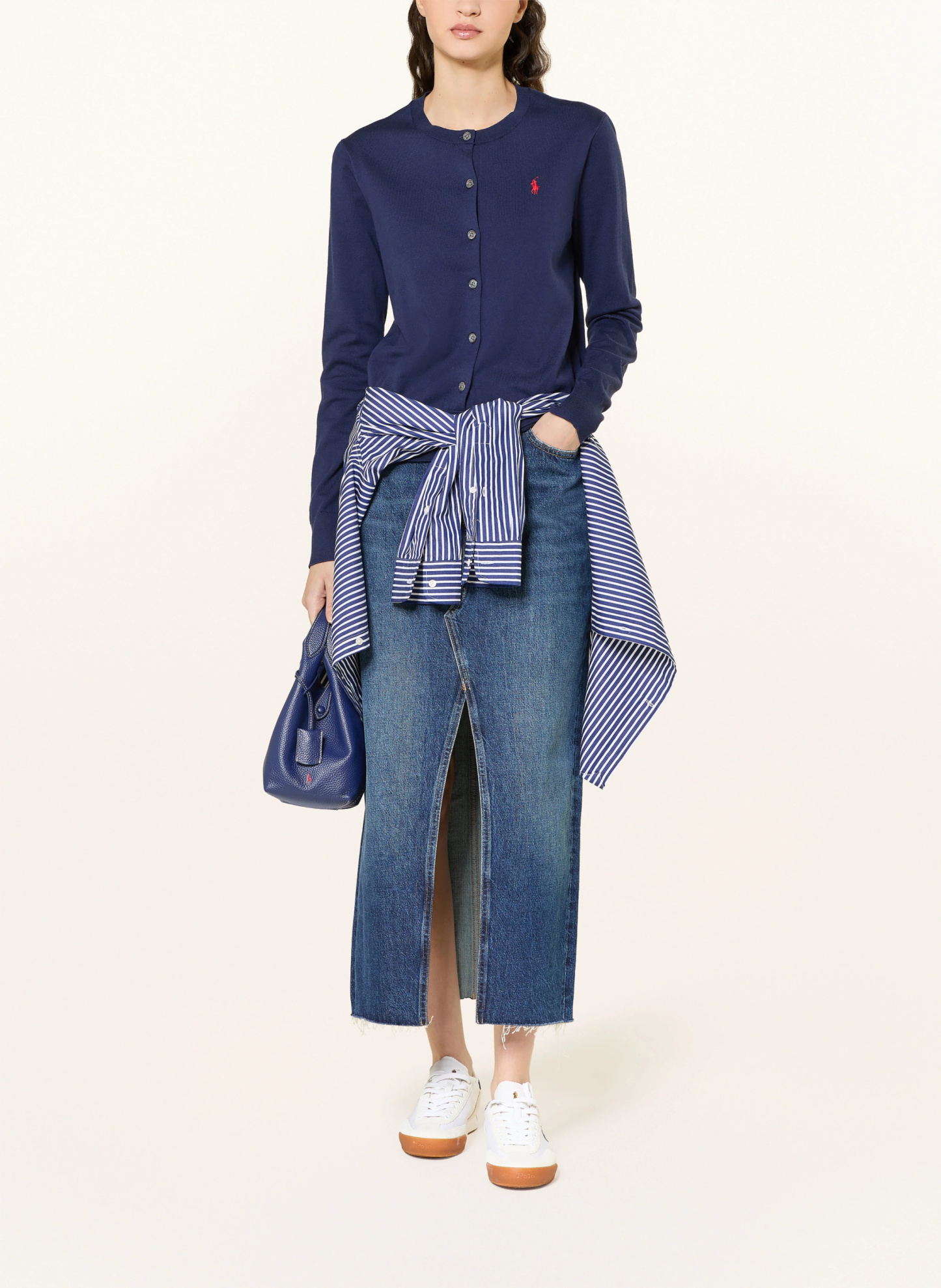 POLO RALPH LAUREN Strickjacke – DUNKELBLAU