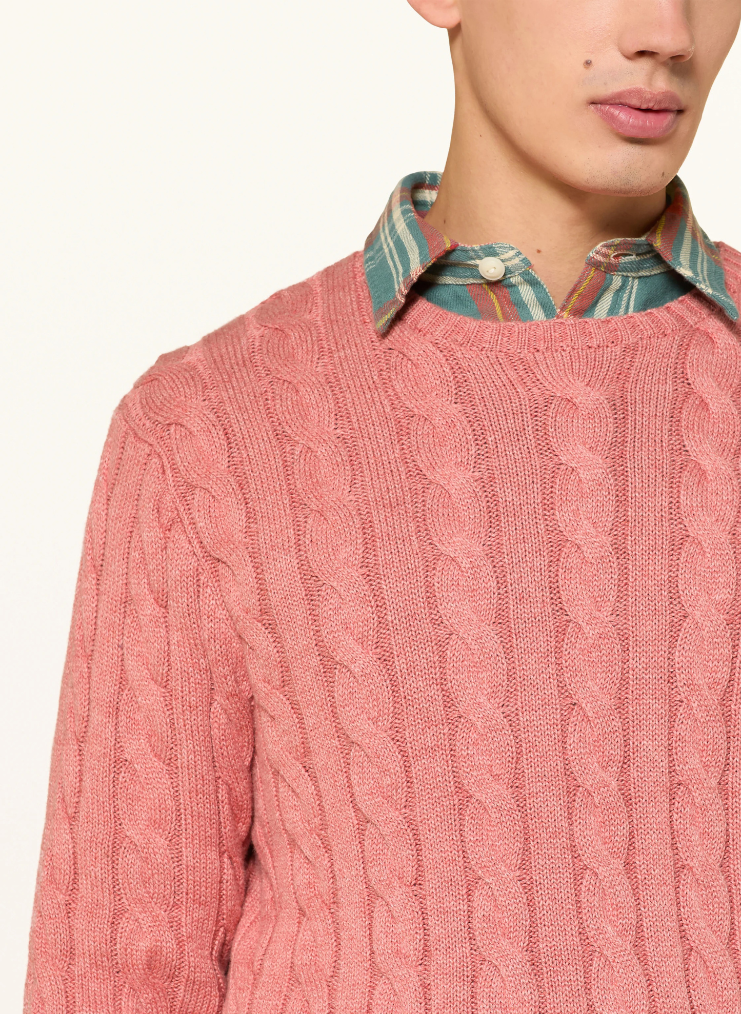 POLO RALPH LAUREN Pullover – HELLROT / DUNKELBLAU