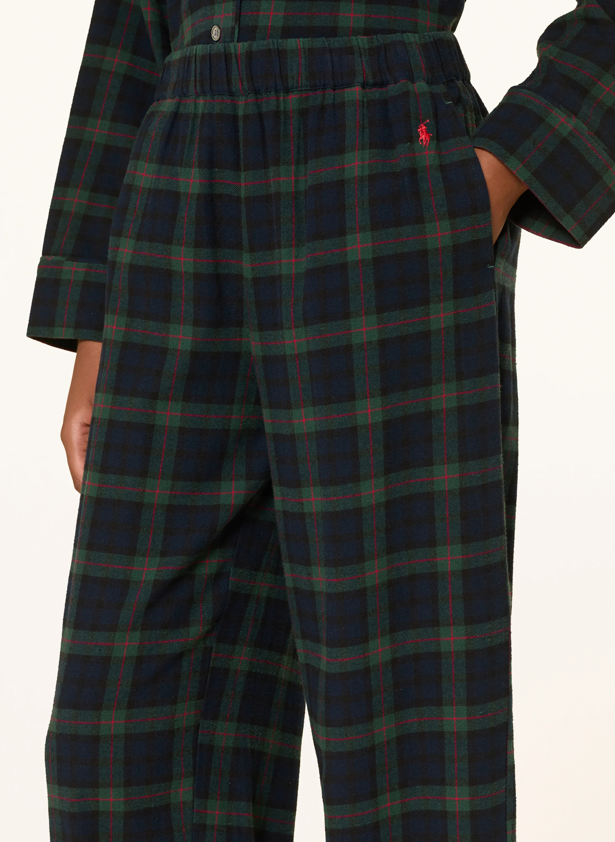 POLO RALPH LAUREN Schlafanzug aus Flanell – DUNKELGRÜN / DUNKELBLAU / SCHWARZ