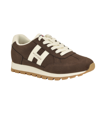 Tommy Hilfiger Women's Hatina Chunky Sole Lace-Up Sneakers - Dark Brown
