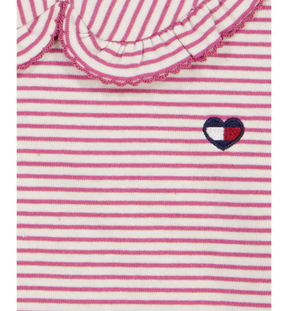 Tommy Hilfiger Girls' 2T-6X Striped Top and Jumper, 2-Piece Set - Blue/Pink