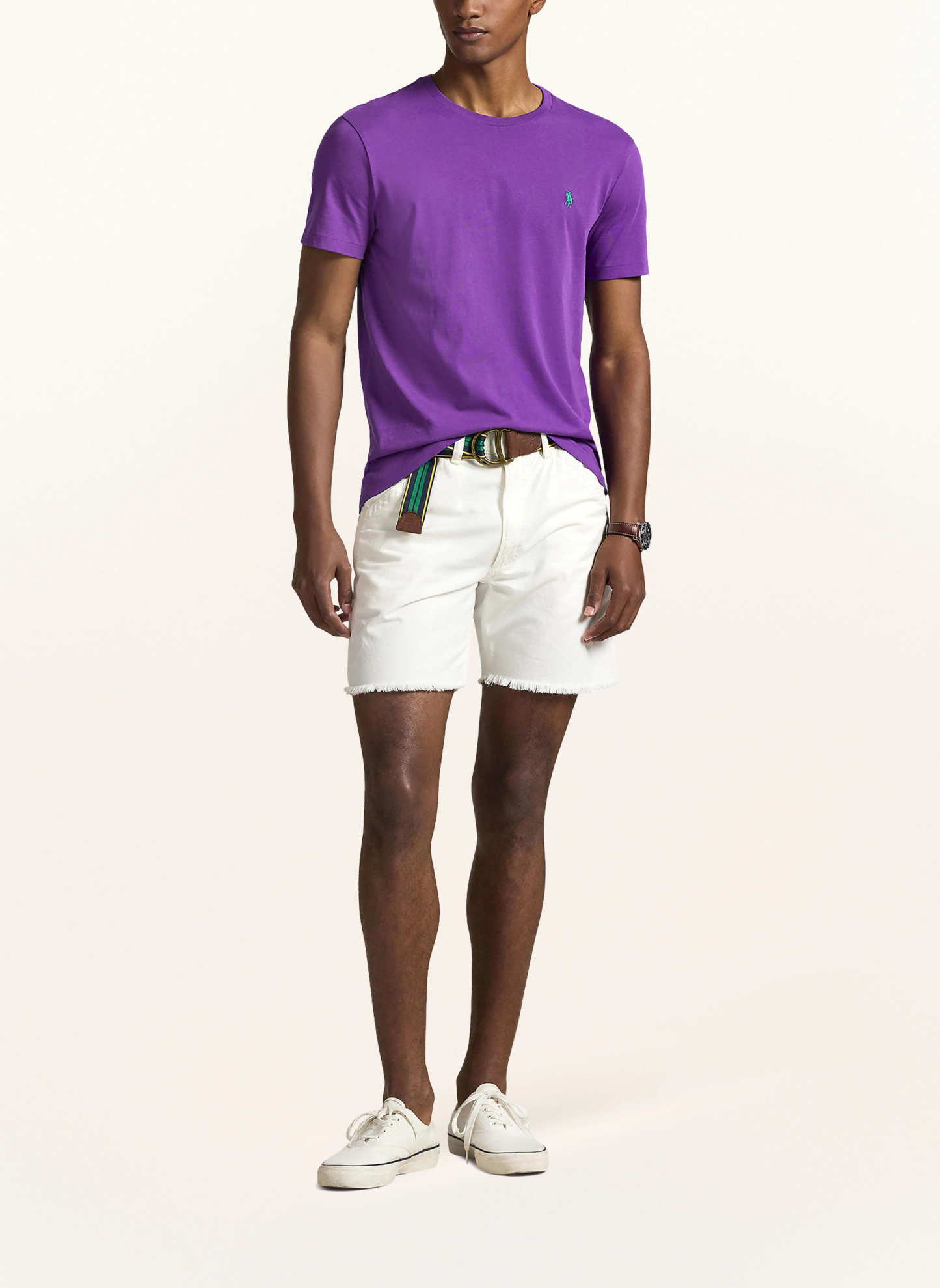 POLO RALPH LAUREN T-Shirt – LILA / GRÜN