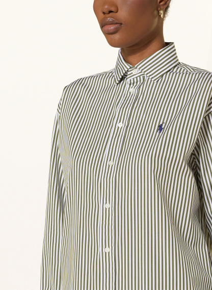 POLO RALPH LAUREN Hemdbluse – OLIV / WEISS