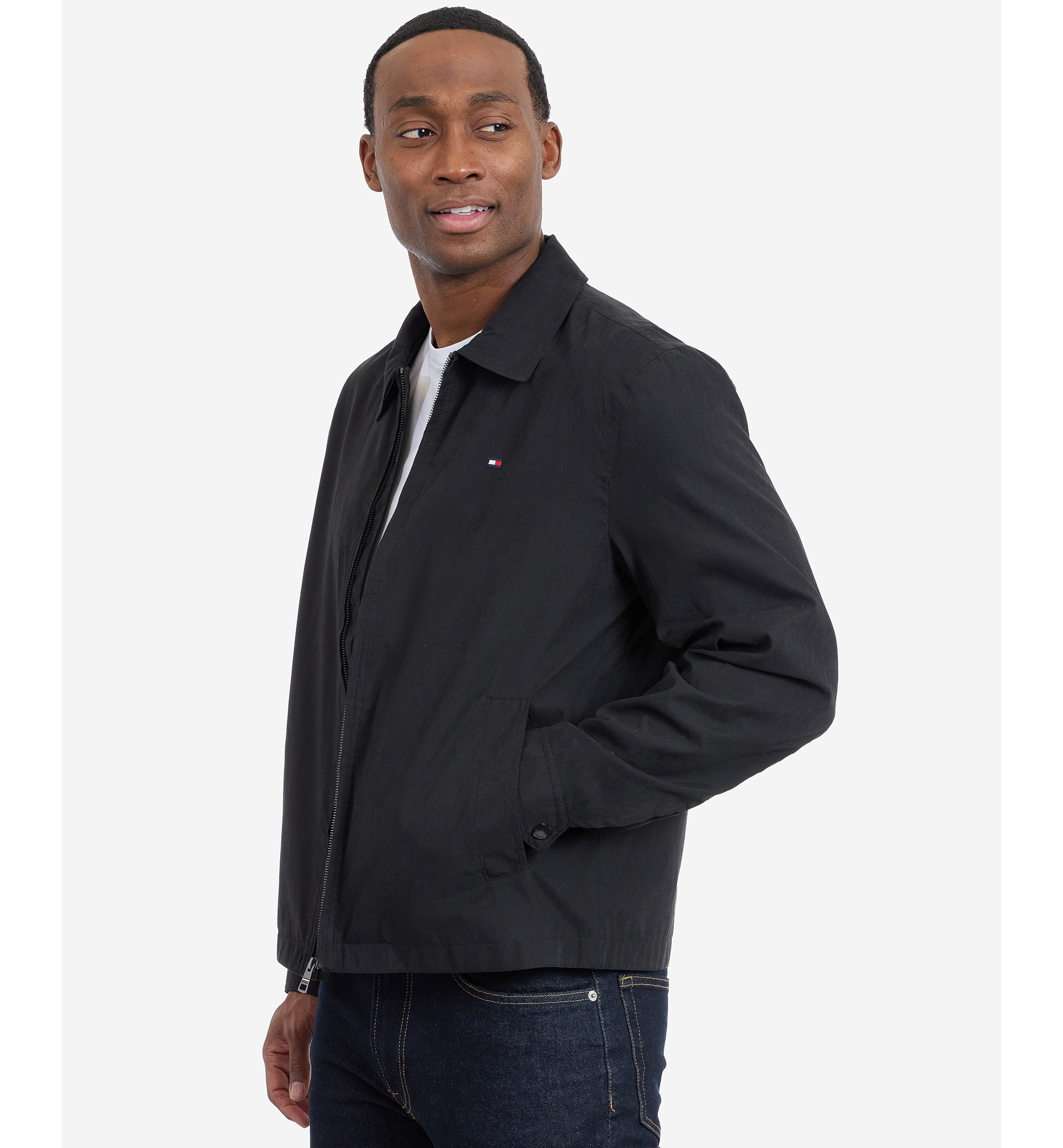 Tommy Hilfiger Men's Wind Resistant Golf Jacket - Black