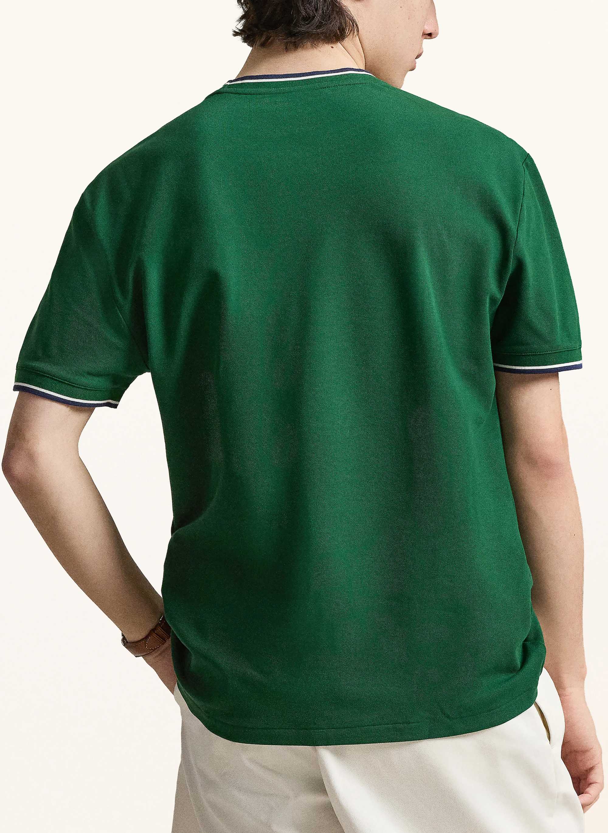 POLO RALPH LAUREN T-Shirt – GRÜN / DUNKELBLAU / WEISS