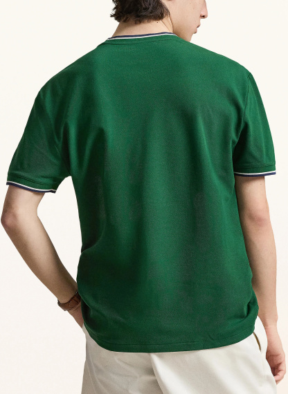 POLO RALPH LAUREN T-Shirt – GRÜN / DUNKELBLAU / WEISS